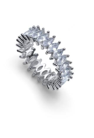Oliver Weber Jedinečný prsten s kubickými zirkony Hermione 41172 57 mm