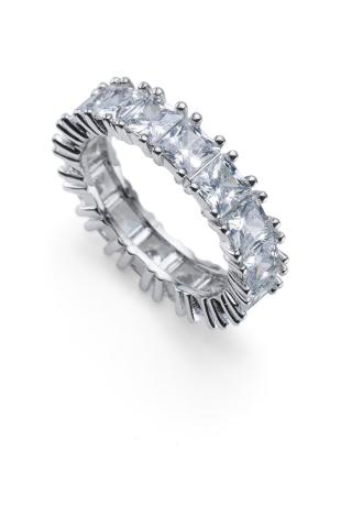 Oliver Weber Třpytivý prsten s kubickými zirkony Cronus 41169 57 mm