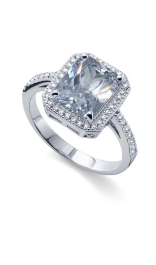 Oliver Weber Třpytivý stříbrný prsten Splendor 63296 51 mm