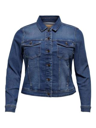 ONLY CARMAKOMA Dámská džínová bunda CARWESPA 15224741 Medium Blue Denim 6XL