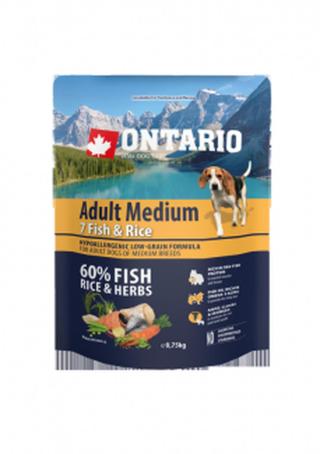 Ontario Adult Medium Fish & Rice 0,75 kg