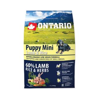 Ontario Puppy Mini Lamb&Rice granule 2,25 kg