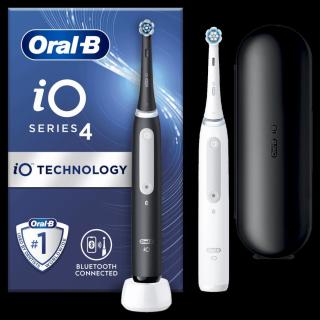 Oral-B iO Series 4 Matt Black+Quite White Duo Pack elektrický zubní kartáček 2 ks