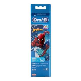 Oral-B Kids Brush Heads Spider-Man 3 ks zubní kartáček pro děti