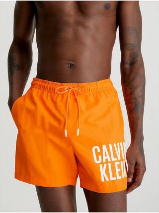 Oranžové pánské plavky Calvin Klein Underwear