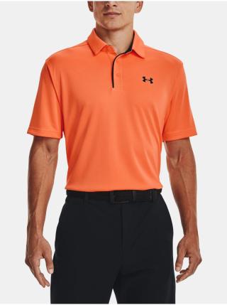 Oranžové pánské sportovní polo tričko Under Armour Tech Polo