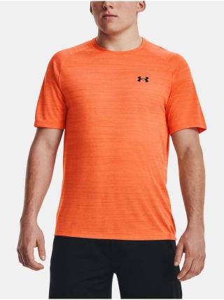 Oranžové pánské žíhané sportovní tričko Under Armour UA Tiger Tech 2.0