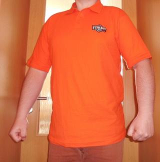 Oranžové polo tričko s logem Poker-Arena.cz, velikost M, L, XL, XXL