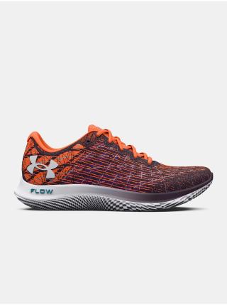 Oranžovo-vínové pánské sportovní tenisky Under Armour UA FLOW Velociti Wind 2