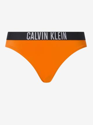 Oranžový dámský spodní díl plavek Calvin Klein