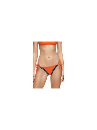 Oranžový spodní díl plavek Cheeky String Side Tie Vermillion Orange Calvin Klein Underwear