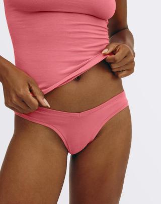 Organic Basics Flex Thong Melon Pink M