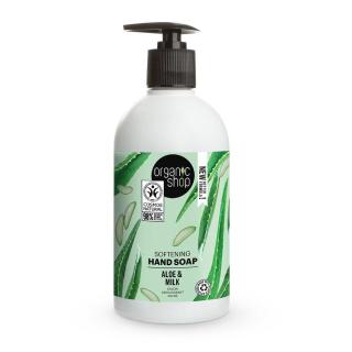 Organic Shop Zjemňující mýdlo na ruce Aloe a mléko 500 ml