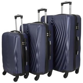 Originální pevné kufry tmavě modrá sada - RGL Fiona S, M a L