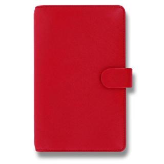 Osobní diář Filofax Saffiano Compact A6 červený