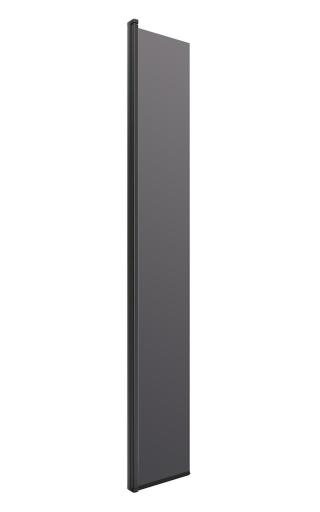 Otočná zástěna 35x200cm SAT Walk-in, černá, kouřové sklo, SIKOWIROZC