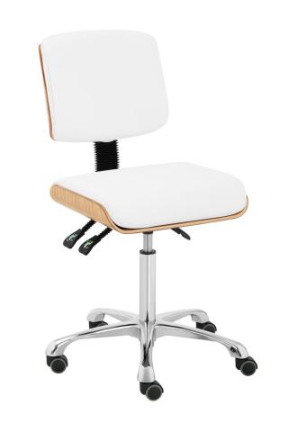 Otočná židle s opěradlem DAVOS WHITE