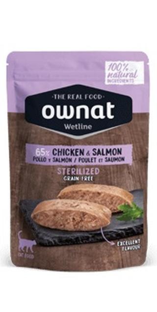 Ownat Cat Wetline Sterilized Chicken & Salmon kapsičky 85 g