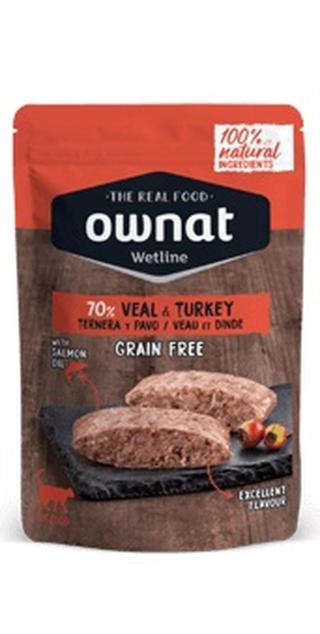 Ownat Cat Wetline Veal & Turkey 85 g