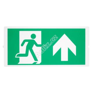 P-LIGHT Emergency, standard signs for areal light, zelená - BIG WHITE