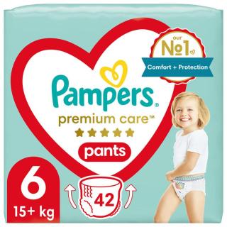 PAMPERS Kalhotky plenkové Premium Care Pants vel. 6  15 kg