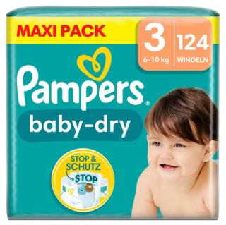 Pampers Plenky Baby-Dry, velikost 3, 6-10 kg, Maxi Pack