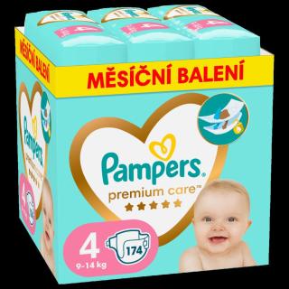 Pampers Premium Care vel. 4 9–14 kg dětské pleny 174 ks