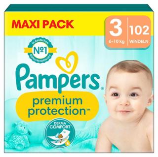 Pampers Premium Protection , velikost 3 Midi, 6-10 kg, Maxi balení