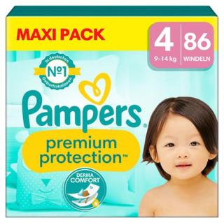 Pampers Premium Protection , velikost 4 Maxi, 9-14 kg, Maxi Pack