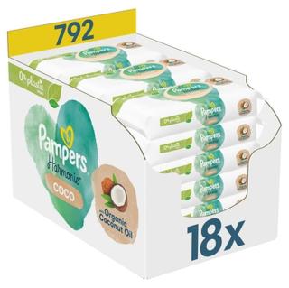 Pampers vlhčené ubrousky Harmony Coco, 792 ubrousků