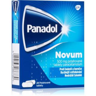 Panadol Novum 500 mg III potahované tablety ke snížení horečky a tlumení bolesti 24 tbl