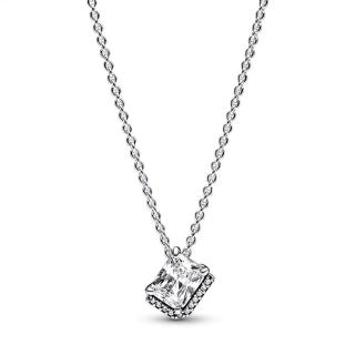 Pandora Elegantní náhrdelník ze stříbra Třpytivý obdélník 392388C01-45