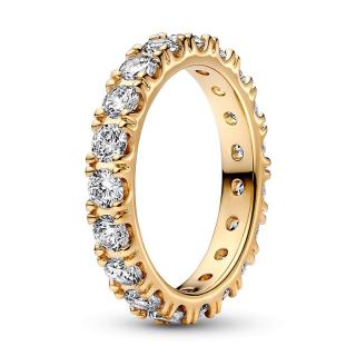 Pandora Třpytivý pozlacený prsten Shine Eternity 160050C01 50 mm