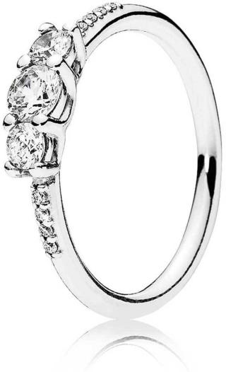 Pandora Třpytivý stříbrný prsten 196242CZ 50 mm
