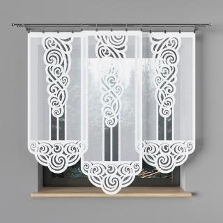 Panelová dekorační záclona EWA bílá, šířka 60 cm výška od 120 cm do 160 cm  MyBestHome Rozměr: 60x140 cm