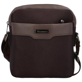 Pánská crossbody taška coffee - Coveri Bruttos