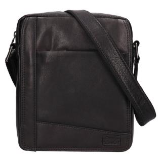 Pánská kožená taška přes rameno SendiDesign Perezs - černá