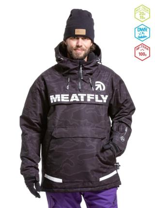 Pánská snb & ski bunda meatfly zenith černá xxl