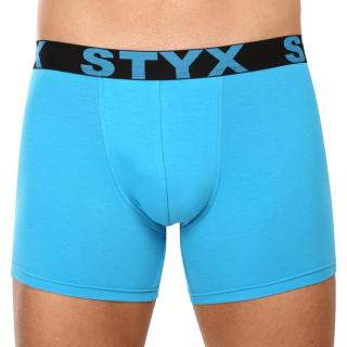 Pánské boxerky Styx long sportovní guma světle modré  L