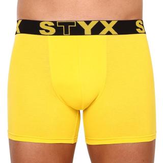 Pánské boxerky Styx long sportovní guma žluté  XXL