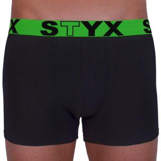 Pánské boxerky Styx sportovní guma černé  S