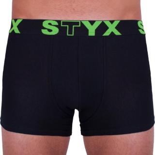 Pánské boxerky Styx sportovní guma nadrozměr černé  3XL