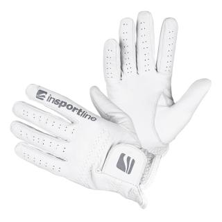 Pánské kožené rukavice inSPORTline Elmgreen  krémově bílá  M/L