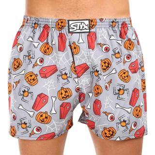 Pánské trenky Styx art klasická guma nadrozměr Halloween rakve  3XL