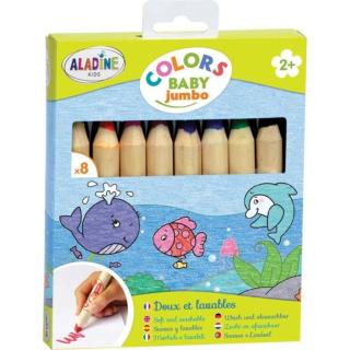 Pastelky pro nejmenší Aladine Colors Baby Jumbo, 8 ks