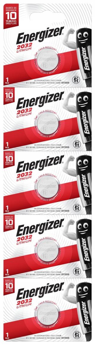 Pastilkové lithiové baterie Energizer CR2032 ECR2032