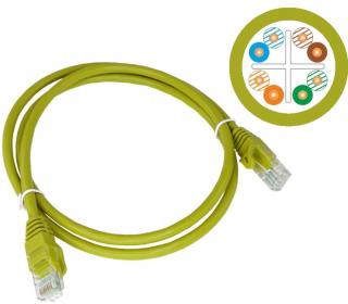 Patch-cord U/utp kat.6 Pvc 3m žlutý Alantec 10ks