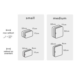 Peak Design Kompresní organizér Packing Cube Small Charcoal, BPC-S-CH-1, šedá