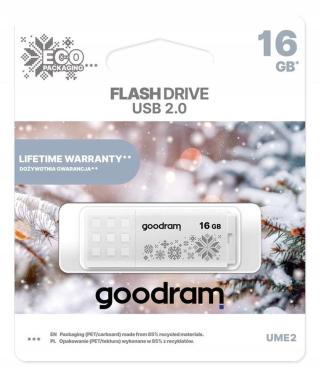 PenDrive 2.0 Goodram UME2 16GB Winter White Bílá