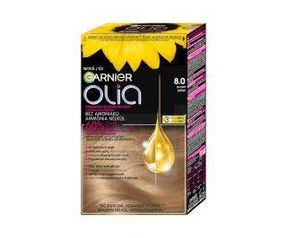 Permanentní olejová barva Garnier Olia 8.0 blond